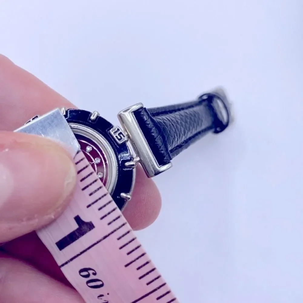 Working! Ladies Calvin Hill Quartz Small Round Face Rhinestine Watch